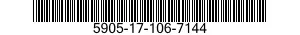 5905-17-106-7144 RESISTOR,FIXED,FILM 5905171067144 171067144