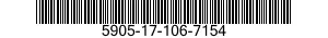 5905-17-106-7154 RESISTOR,FIXED,FILM 5905171067154 171067154