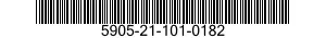 5905-21-101-0182 RESISTOR,FIXED,COMPOSITION 5905211010182 211010182