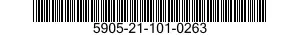 5905-21-101-0263 RESISTOR,FIXED,COMPOSITION 5905211010263 211010263