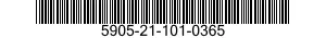 5905-21-101-0365 RESISTOR,FIXED,COMPOSITION 5905211010365 211010365