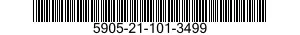 5905-21-101-3499 RESISTOR,FIXED,COMPOSITION 5905211013499 211013499