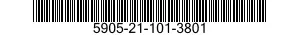 5905-21-101-3801 RESISTOR,FIXED,COMPOSITION 5905211013801 211013801