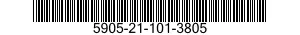5905-21-101-3805 RESISTOR,FIXED,COMPOSITION 5905211013805 211013805