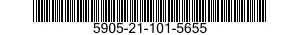 5905-21-101-5655 RESISTOR,FIXED,WIRE WOUND,INDUCTIVE 5905211015655 211015655