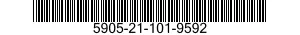 5905-21-101-9592 RESISTOR,FIXED,WIRE WOUND,NONINDUCTIVE 5905211019592 211019592