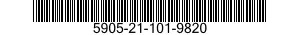 5905-21-101-9820 RESISTOR,FIXED,WIRE WOUND,INDUCTIVE 5905211019820 211019820