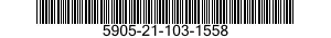 5905-21-103-1558 RESISTOR,VARIABLE,NONWIRE WOUND,NONPRECISION 5905211031558 211031558