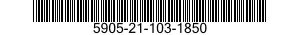 5905-21-103-1850 RESISTOR,FIXED,WIRE WOUND,INDUCTIVE 5905211031850 211031850