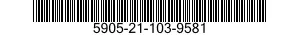 5905-21-103-9581 RESISTOR,FIXED,COMPOSITION 5905211039581 211039581