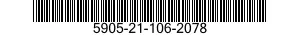 5905-21-106-2078 RESISTOR,FIXED,WIRE WOUND,INDUCTIVE 5905211062078 211062078