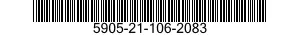 5905-21-106-2083 RESISTOR,FIXED,WIRE WOUND,INDUCTIVE 5905211062083 211062083