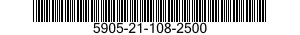 5905-21-108-2500 RESISTOR,VARIABLE,WIRE WOUND,NONPRECISION 5905211082500 211082500