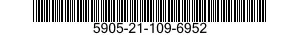 5905-21-109-6952 RESISTOR,FIXED,COMPOSITION 5905211096952 211096952