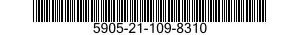 5905-21-109-8310 RESISTOR,FIXED,COMPOSITION 5905211098310 211098310