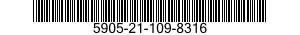 5905-21-109-8316 RESISTOR,FIXED,COMPOSITION 5905211098316 211098316