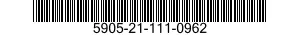 5905-21-111-0962 RESISTOR,VARIABLE,NONWIRE WOUND,NONPRECISION 5905211110962 211110962
