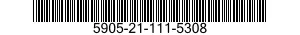 5905-21-111-5308 RESISTOR,FIXED,COMPOSITION 5905211115308 211115308