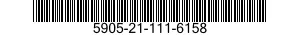 5905-21-111-6158 RESISTOR,VARIABLE,NONWIRE WOUND,NONPRECISION 5905211116158 211116158