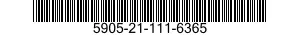 5905-21-111-6365 RESISTOR,FIXED,COMPOSITION 5905211116365 211116365