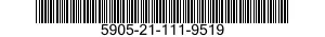 5905-21-111-9519 RESISTOR,FIXED,COMPOSITION 5905211119519 211119519
