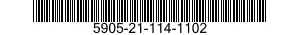 5905-21-114-1102 RESISTOR,FIXED,COMPOSITION 5905211141102 211141102