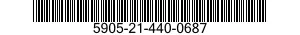5905-21-440-0687 RESISTOR,FIXED,COMPOSITION 5905214400687 214400687