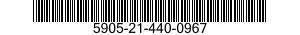 5905-21-440-0967 RESISTOR,FIXED,COMPOSITION 5905214400967 214400967