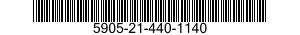 5905-21-440-1140 RESISTOR,FIXED,COMPOSITION 5905214401140 214401140