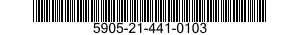 5905-21-441-0103 RESISTOR,FIXED,COMPOSITION 5905214410103 214410103