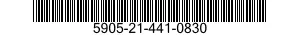5905-21-441-0830 RESISTOR,FIXED,COMPOSITION 5905214410830 214410830