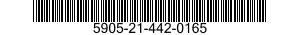 5905-21-442-0165 RESISTOR,FIXED,WIRE WOUND,INDUCTIVE 5905214420165 214420165