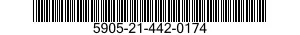 5905-21-442-0174 RESISTOR,FIXED,WIRE WOUND,INDUCTIVE 5905214420174 214420174