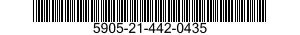 5905-21-442-0435 RESISTOR,FIXED,WIRE WOUND,INDUCTIVE 5905214420435 214420435