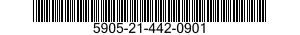 5905-21-442-0901 RESISTOR,FIXED,WIRE WOUND,INDUCTIVE 5905214420901 214420901