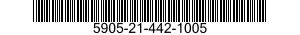 5905-21-442-1005 RESISTOR,FIXED,WIRE WOUND,INDUCTIVE 5905214421005 214421005