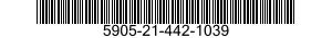 5905-21-442-1039 RESISTOR,FIXED,WIRE WOUND 5905214421039 214421039
