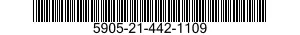 5905-21-442-1109 RESISTOR,FIXED,WIRE WOUND,INDUCTIVE 5905214421109 214421109