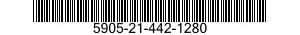 5905-21-442-1280 RESISTOR,FIXED,WIRE WOUND,INDUCTIVE 5905214421280 214421280