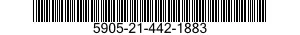 5905-21-442-1883 RESISTOR,FIXED,WIRE WOUND,INDUCTIVE 5905214421883 214421883