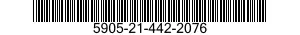 5905-21-442-2076 RESISTOR,FIXED,WIRE WOUND,INDUCTIVE 5905214422076 214422076