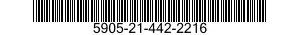 5905-21-442-2216 RESISTOR,FIXED,WIRE WOUND,INDUCTIVE 5905214422216 214422216
