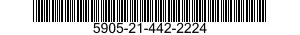 5905-21-442-2224 RESISTOR,FIXED,WIRE WOUND,INDUCTIVE 5905214422224 214422224