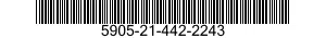 5905-21-442-2243 RESISTOR,FIXED,WIRE WOUND,NONINDUCTIVE 5905214422243 214422243