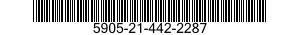 5905-21-442-2287 RESISTOR,FIXED,WIRE WOUND,INDUCTIVE 5905214422287 214422287