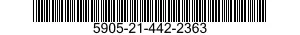 5905-21-442-2363 RESISTOR,FIXED,WIRE WOUND 5905214422363 214422363