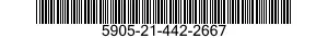 5905-21-442-2667 RESISTOR,FIXED,WIRE WOUND,NONINDUCTIVE 5905214422667 214422667
