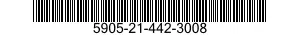 5905-21-442-3008 RESISTOR,FIXED,WIRE WOUND,INDUCTIVE 5905214423008 214423008