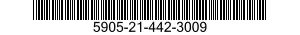 5905-21-442-3009 RESISTOR,FIXED,WIRE WOUND,NONINDUCTIVE 5905214423009 214423009