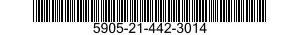 5905-21-442-3014 RESISTOR,FIXED,WIRE WOUND,INDUCTIVE 5905214423014 214423014